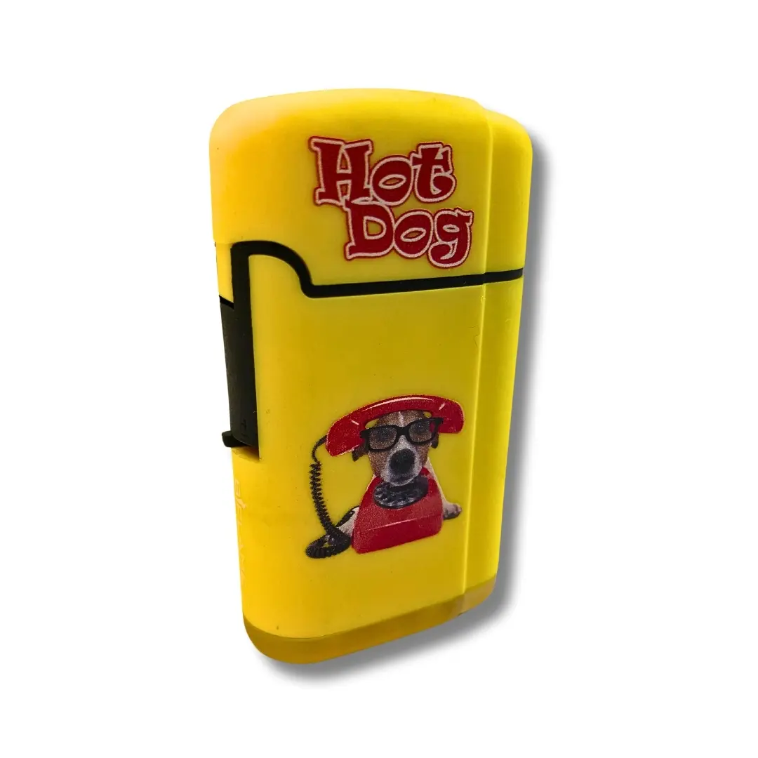 B Flame Sturmfeuerzeug Jetflame Hot Dog Gelb B Flame Sturmfeuerzeug Jetflame Hot Dog Gelb
