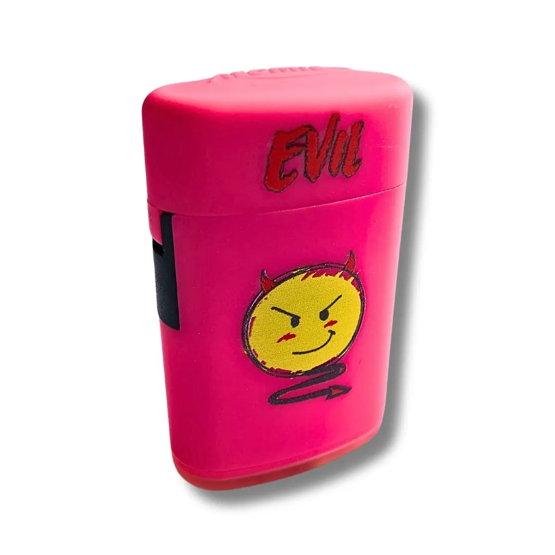 Atomic Sturmfeuerzeug Jetflame Evil Rosa Atomic Sturmfeuerzeug Jetflame Evil Rosa