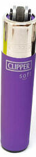 Clipper Feuerzeug Classic Solid Branded Lila