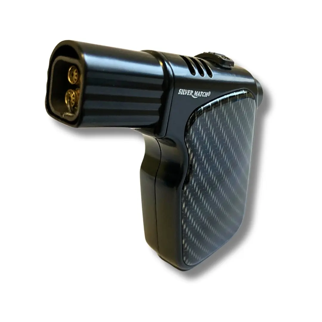 Silver Match Sturmfeuerzeug Quad Jetflame Carbon Schwarz Silver Match Sturmfeuerzeug Quad Jetflame Carbon Schwarz