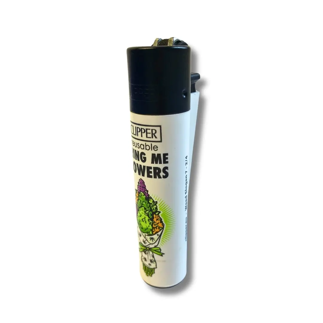 Clipper Feuerzeug Weed Slogan 7 2/4 Ansicht Clipper Feuerzeug Weed Slogan 7 2/4 Ansicht