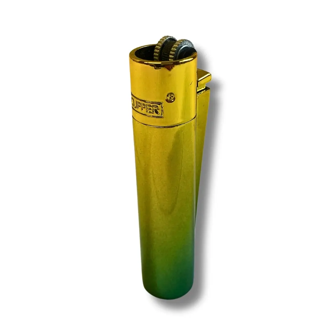 Clipper Feuerzeug Metall Green Icy