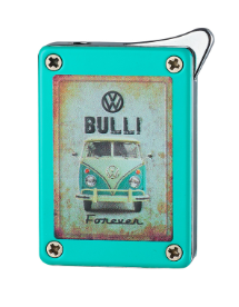 VW Volkswagen Metall Feuerzeug Vintage Bulli Türkis