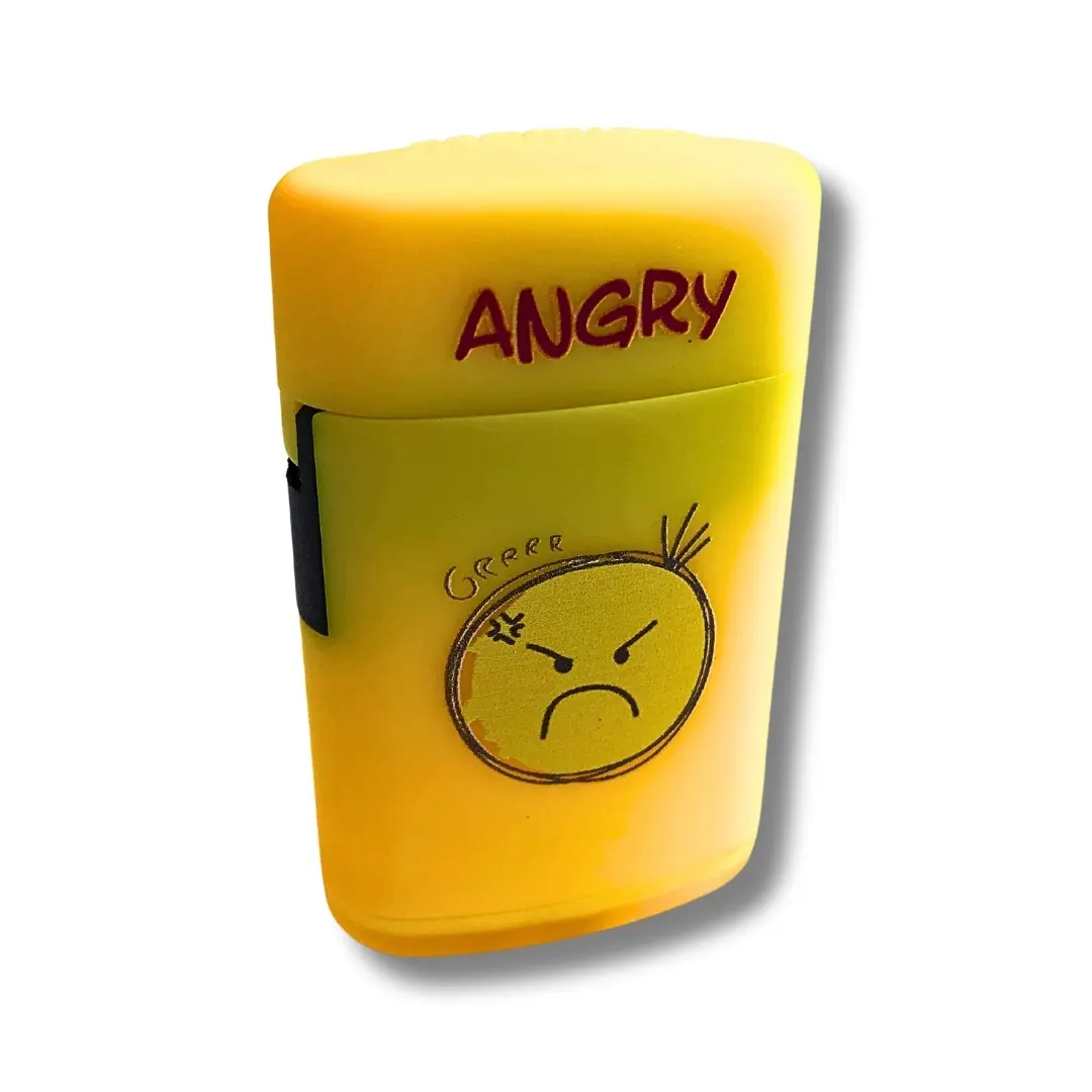 Atomic Sturmfeuerzeug Jetflame Angry Gelb Atomic Sturmfeuerzeug Jetflame Angry Gelb