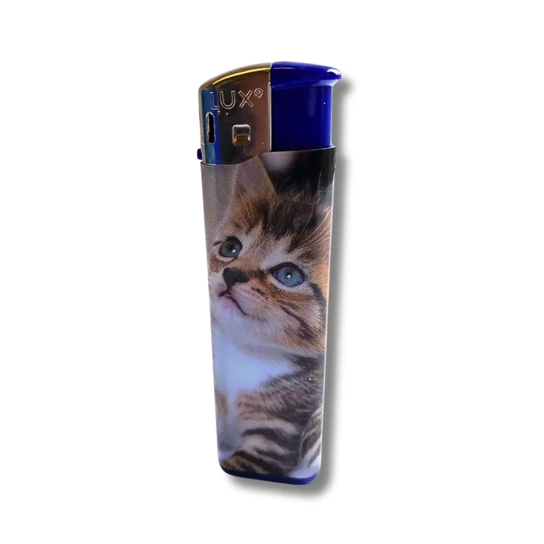 Lux Feuerzeug Elektro Katze Blau Lux Feuerzeug Elektro Katze Blau