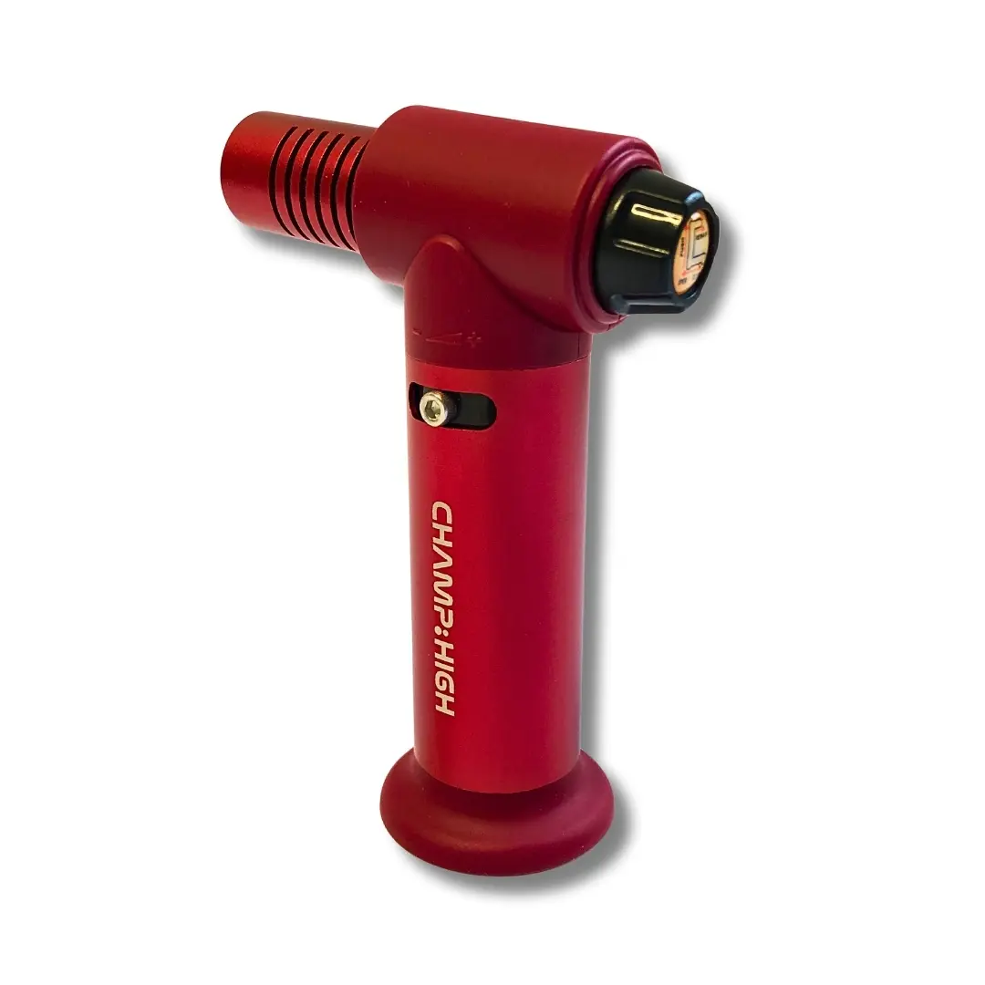 Champ High Sturmfeuerzeug Quad Jetflame Rot Ansicht Champ High Sturmfeuerzeug Quad Jetflame Rot Ansicht