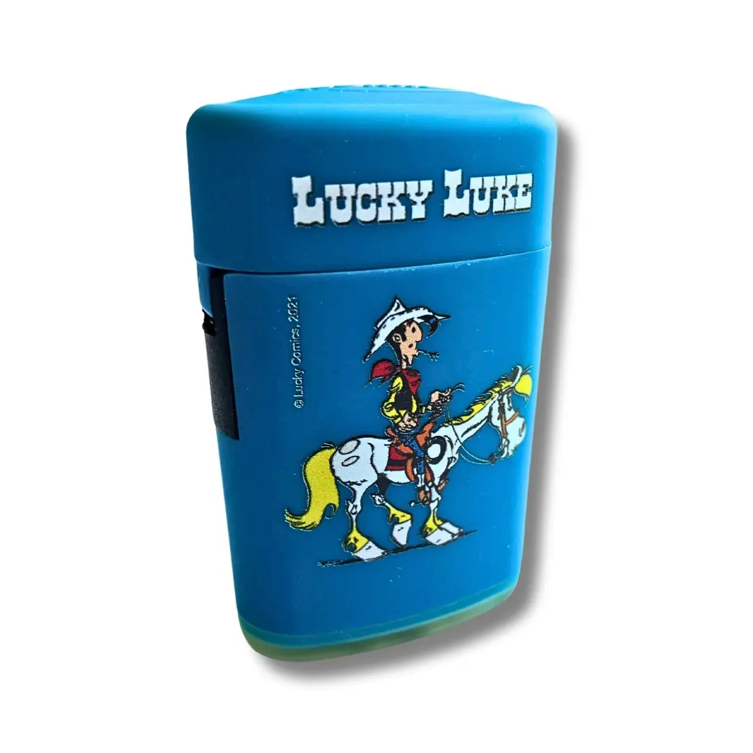 Atomic Sturmfeuerzeug Jetflame Lucky Luke Blau Atomic Sturmfeuerzeug Jetflame Lucky Luke Blau