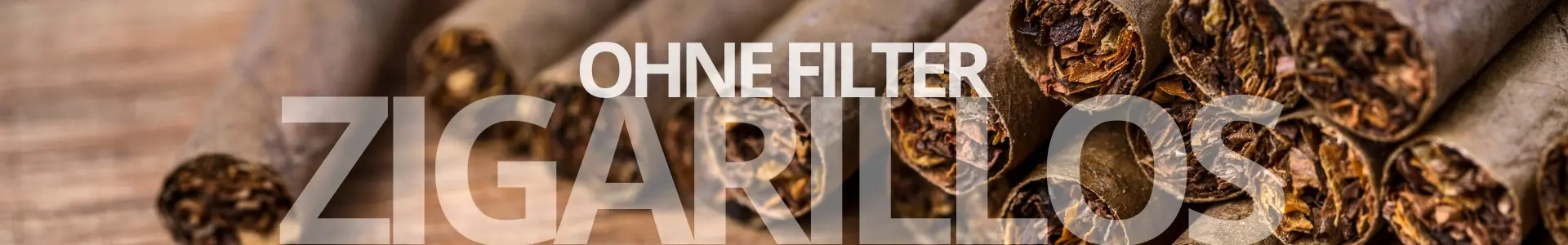 Zigarillos ohne Filter Banner Web