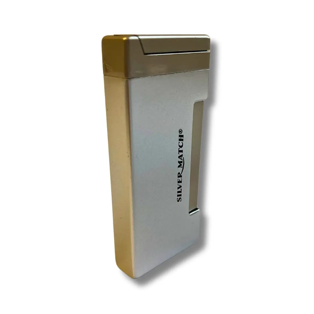 Silver Match Sturmfeuerzeug Jetflame Schmal Silber Silver Match Sturmfeuerzeug Jetflame Schmal Silber