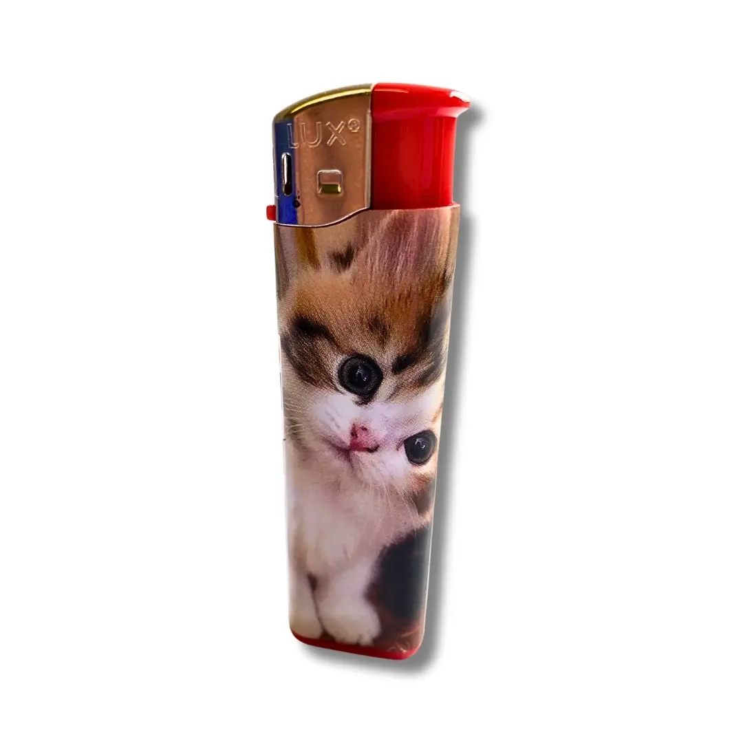 Lux Feuerzeug Elektro Katze Rot Lux Feuerzeug Elektro Katze Rot