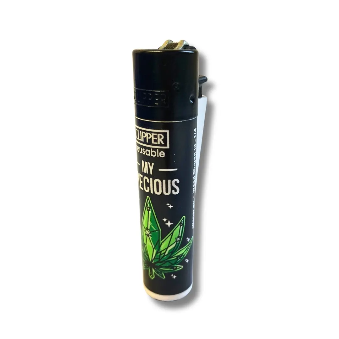 Clipper Feuerzeug Weed Slogan 13 1/4 Ansicht