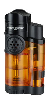 Sturmfeuerzeug Triple Jetflame mit Zigarrenpuncher und Ablage Orange Sturmfeuerzeug Triple Jetflame mit Zigarrenpuncher und Ablage Orange