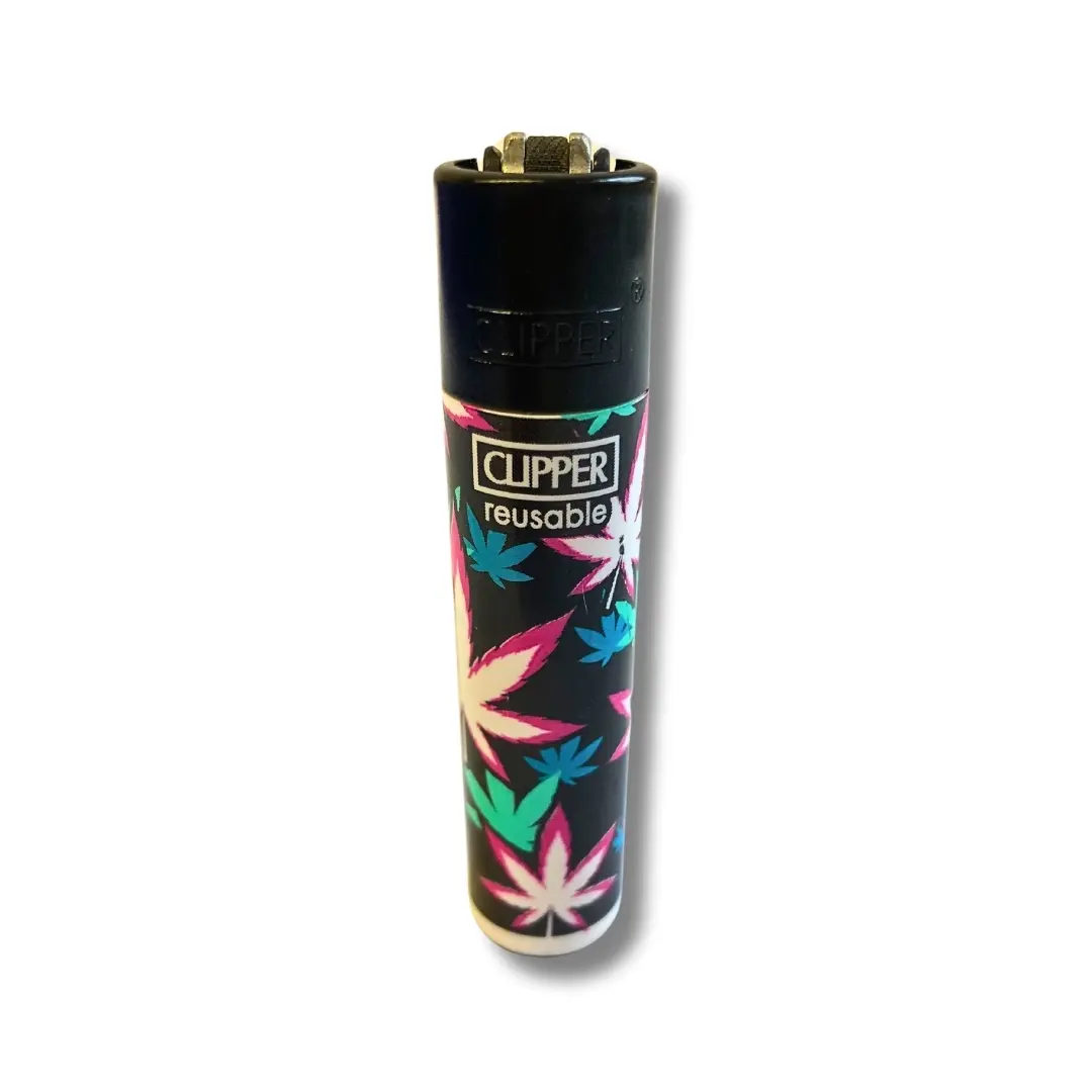Clipper Feuerzeug Pink Leaves 3 2/4