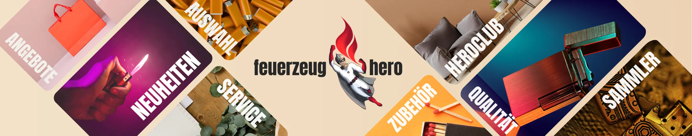 Feuerzeughero Feuerzeug Banner