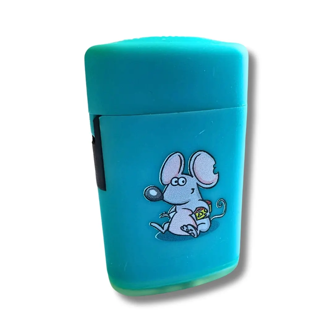 Atomic Sturmfeuerzeug Jetflame Maus Kaese Blau Atomic Sturmfeuerzeug Jetflame Maus Kaese Blau