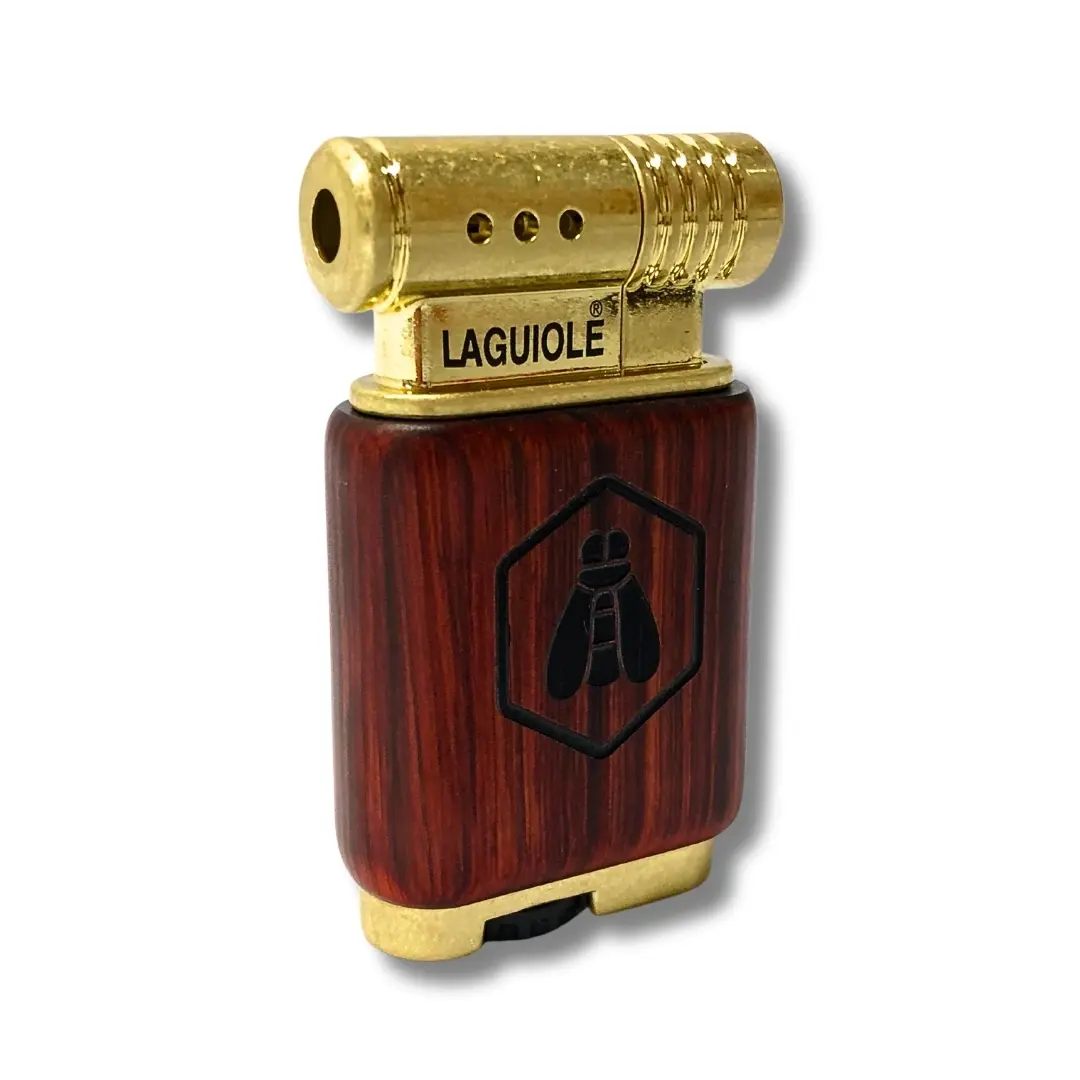 Laguiole Pfeifenfeuerzeug Braun Gold